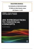 Solution Manual - An Introduction to Statistical Concepts&comma; 4th Edition by Hahs-Vaughn & Lomax&comma; All 20 Chapters Covered&comma; Verified Latest Edition