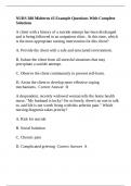 NURS 388 Midterm &num;2 Example Questions With Complete Solutions