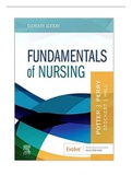 Test Bank for Fundamentals of Nursing 11th Edition Potter Perry| Chapter 1-50 Complete Guide 2022