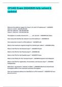 CP1402 Exam 2024&lowbar;2025 fully solved & updated