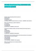 CP1402 Final Exam Prep 2024&lowbar;2025 fully solved & updated&period;