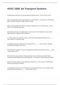 AVSC 3300 Jet Transport Systems fully solved rated A&plus;