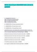 OFAC Quiz Exam 2024&lowbar;2025 fully solved & updated