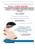 Test Bank for Maternity Newborn and Women’s Health Nursing: A Case-Based Approach 1st Edition O’Meara