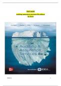 TEST BANK for Auditing & Assurance Services&comma; 8th Edition by Louwers&comma; Bagley&comma; Blay&comma; Strawser & Thibodeau&period; All Chapters 1-12&period;