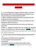 Electronic Fetal Monitoring Practice Questions And Answers