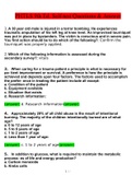 PHTLS 9th Ed&period; Self-Test Questions And Answers &lpar;Multiple Choices With Complete Top Solution&period; Download&rpar;