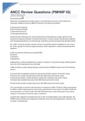 NURS 656 PMHNP Review Questions Set Graded A