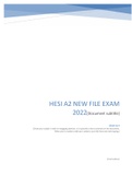 HESI A2 NEW FILE EXAM  2022