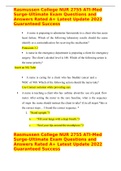Rasmussen College NUR 2755 ATI-Med Surge-Ultimate Exam Questions and Answers Rated A&plus; Latest Update 2022 Guaranteed Success 