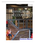 Test Bank for Managerial Accounting 4th Edition