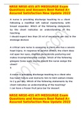 NRSE NRSE-455 ATI MEDSURGE Exam Questions and Answers Best Rated A&plus; Assured Satisfaction New Update 2022
