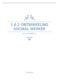 1.6.2 Ontwikkeling als sociaal werker (cijfer 8,2!!), met alle bijlages!