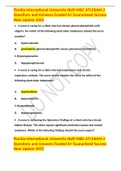 Florida International University NUR MISC ATI EXAM 2 Questions and Answers Graded A&plus; Guaranteed Success New Update 2022
