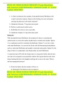 HESI 101 MED-SURGE HESI RN Exam Questions and Answers with Rationales Attained Grade A&plus; Latest Update 2022&sol;2023