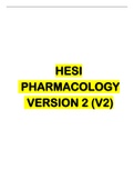 HESI PHARMACOLOGY VERSION 2 (V2) EXAM