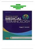 Test Bank For Quick & Easy Medical Terminology 7th Edition By Peggy C&period; Leonard