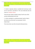 RNSG 1301 AHI 1-50 Medication Test Exam Questions and Answers Rated A&plus; Guaranteed Success New update 2022&sol;2023