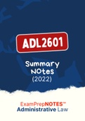 ADL2601 - Summarised NOtes