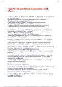 NURS 607 Advanced Physical Assessment FINAL EXAM