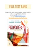 Stanhope&colon; Public Health Nursing&colon; Population- centered Health Care in the community 10th Edition Test Bank 