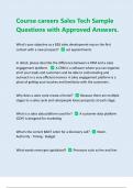 Course careers Sales Tech Sample Questions with Approved Answers &vert;Latest 2024&sol;2025