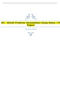 ATI &ndash; NCLEX Predictor Remediation Study Notes&period; &lpar;75 Pages&rpar;