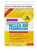 Test Bank for Saunders Comprehensive Review for the NCLEX-RN Examination, 5th Edition Silvestri