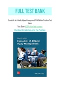 Essentials of Athletic Injury Management 11th Edition Prentice Test Bank