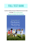 Essentials of Pediatric Nursing 3rd Edition Kyle Carman Test Bank