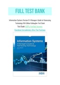 Information Systems Version 8 A Managers Guide to Harnessing Technology 8th Edition Gallaugher Test Bank