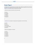 A&P Module 1 Exam Exam Page 1 All multiple choice questions have one answer unless otherwise specified&period; Choose the best response to the question with the information provided&period; 1&period; What is the study of the function of the human body&quest; A&period; Anatomy B&period; Physiolog