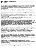 CPRAED&comma; First Aid Study Guide&period;dQuestions With Correct Answers 100&percnt; Verifiedocx 