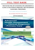 Test Bank for Advanced Health Assessment & Clinical Diagnosis in Primary Care 6th Edition Dains