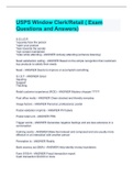 USPS Window training/USPS SSA Window/USPS WINDOW CLERK  Bundled Exam (Full Pack solution 2022)