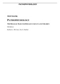 Exam &lpar;elaborations&rpar; TEST BANK PATHOPHYSIOLOGY THE BIOLOGIC BASIS FOR DISEASE IN ADULTS AND CHILDREN 8th Edition&comma; A guide&period; TEST BANKPATHOPHYSIOLOGYTHE BIOLOGIC BASIS FOR DISEASE IN ADULTS AND CHILDREN8th EditionKathryn L&period; McCance&comma; Sue E&period; Huether 2ContentsC