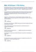 BUL 3310 Package Deal With Updated Study Quiz Rated A 