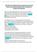 RN ATI Fundamentals Proctored Exam New Latest  Version Best Studying Material With All Questions&comma;  Answers And Rationale