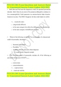 PSYCH 2301 Exam Questions and Answers Rated A&plus; Guaranteed Success Latest Update 2022&sol;2023 
