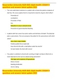 Resurrection University NUR 4045 Adult Health 2 EXAM II questions and answers latest update 2022