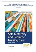 TEST BANK FOR SAFE MATERNITY & PEDIATRIC NURSING CARE 2ND EDITION BY LINNARD-PALMER