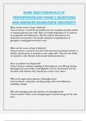 NURS 2063 ESSENTIALS OF  PATHOPHYSIOLOGY EXAM 2 QUESTIONS  AND ANSWERS RASMUSSEN UNIVERSITY&period;