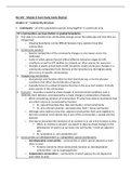 Bio 220 (Ecology and Evolution) - Module 6 Exam Study Guide 