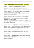LETRS MODULE Final 2022 &lpar;Complete Solutions&rpar;