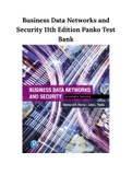 Business Data Networks and Security 11th Edition Panko Test Bank