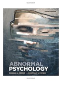 Abnormal Psychology 11th Edition Ronald Comer Test Bank |Complete Guide A+|Instant download.
