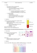 Volledige samenvatting hoofdstuk 7 (bloed en bloedvorming) Histologie (resultaat 16/20)