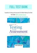 Essentials of Testing and Assessment 3rd Edition Neukrug Test Bank