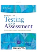 Essentials of Testing and Assessment 3rd Edition Neukrug Test Bank