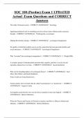 SOC 100 &lpar;Purdue&rpar; Exam 1 UPDATED  Actual Exam Questions and CORRECT  Answers